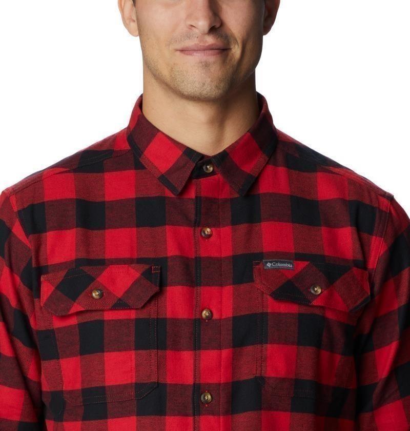 Flare Gun Stretch Flannel, Extended - Mens - mountain red twill buffalo check 1