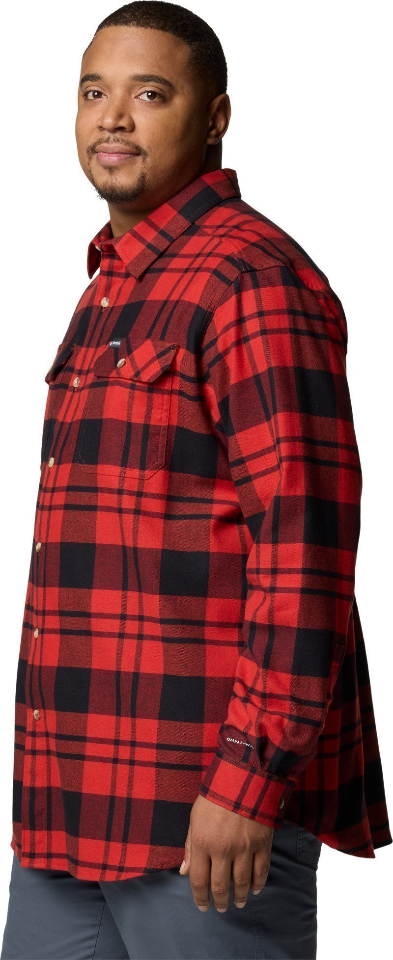 Flare Gun Stretch Flannel, Extended - Mens - sail red river crossing plaid 1