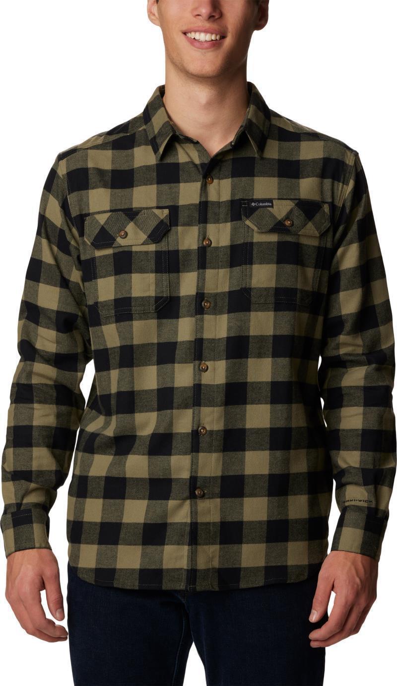 Flare Gun Stretch Flannel, Tall - Mens - Stone Green Buffalo Check 1