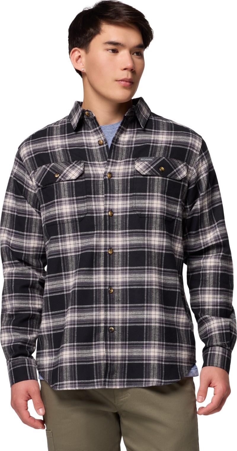 Flare Gun Stretch Flannel, Tall - Mens - black two lane tartan 1