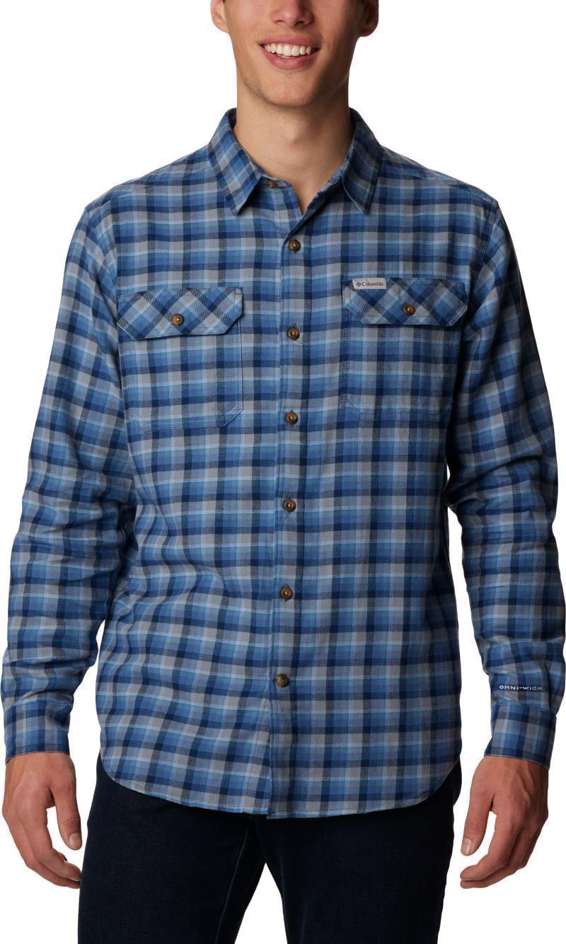 Flare Gun Stretch Flannel, Tall - Mens - dark mountain gradient check 1