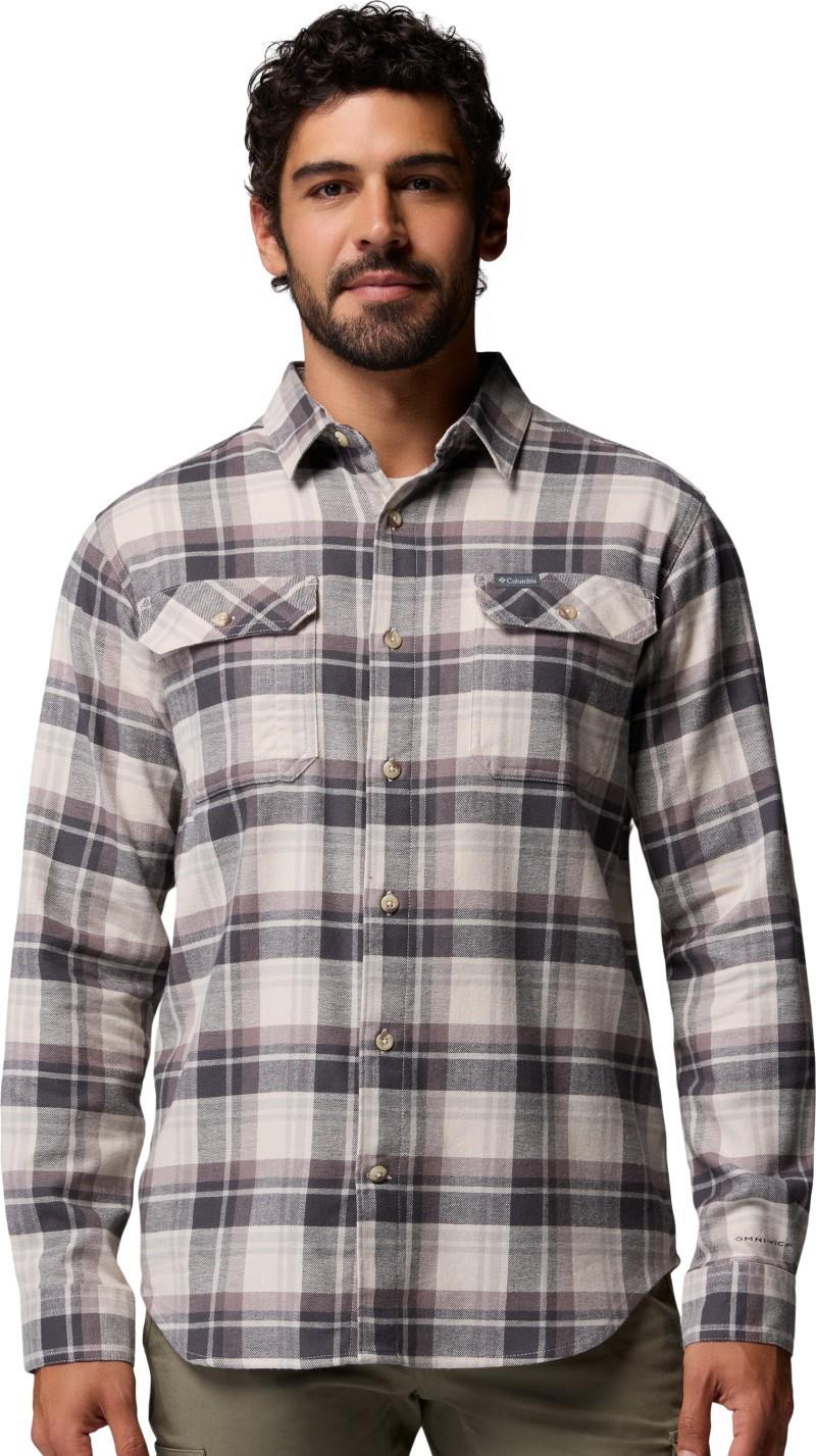 Flare Gun Stretch Flannel, Tall - Mens - dark stone / dispersed plaid 1