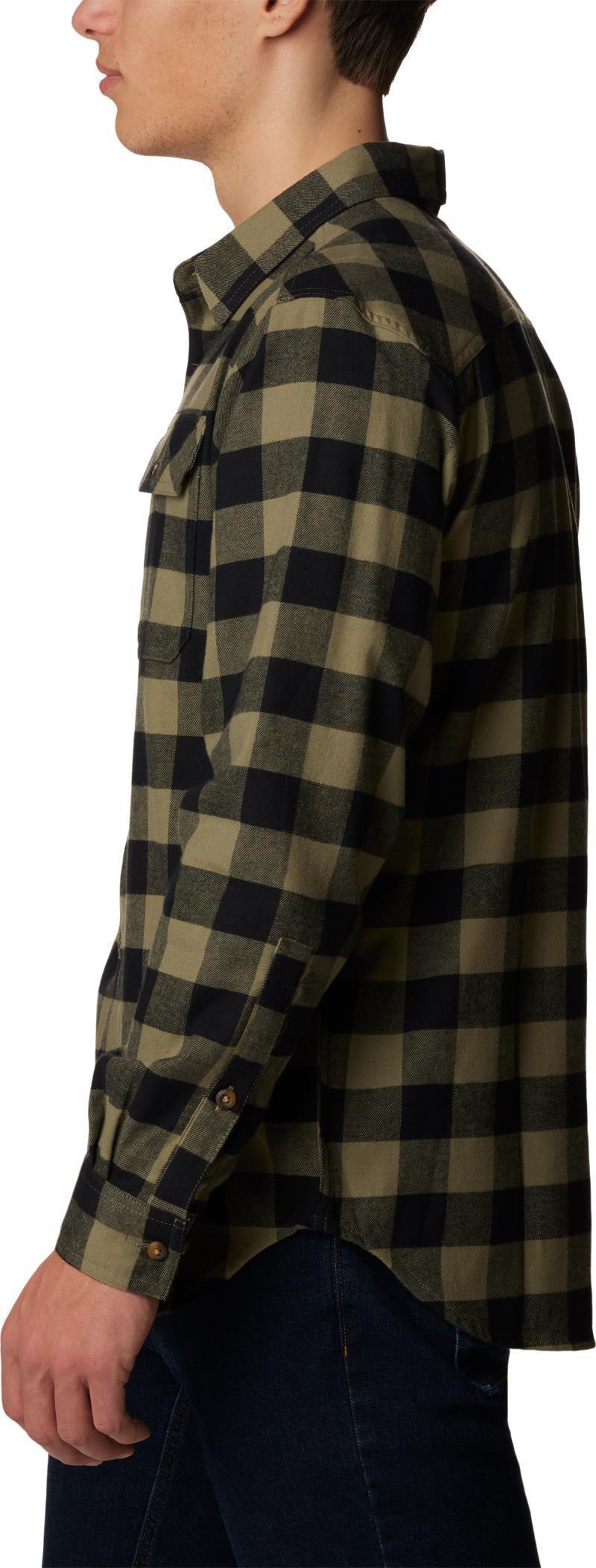 Flare Gun Stretch Flannel, Tall - Mens - stone green buffalo check 1