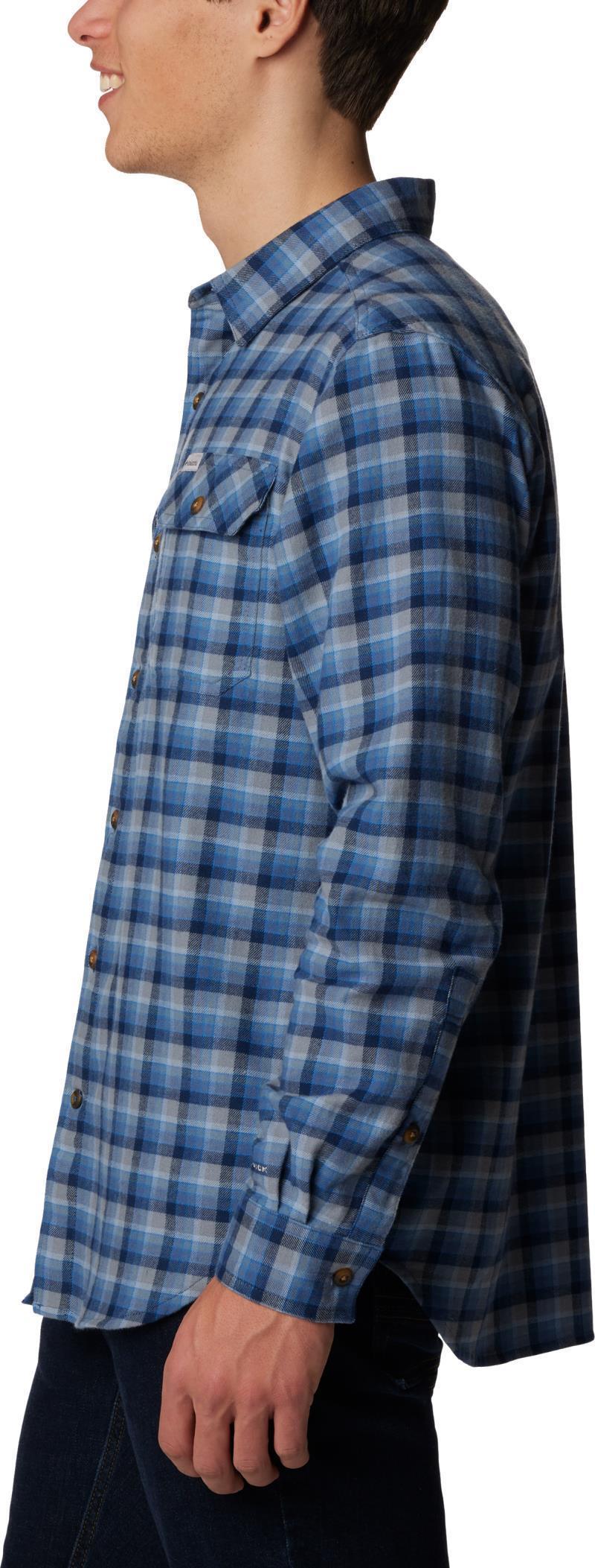 Flare Gun Stretch Flannel - Mens - Dark Mountain Gradient Check 3