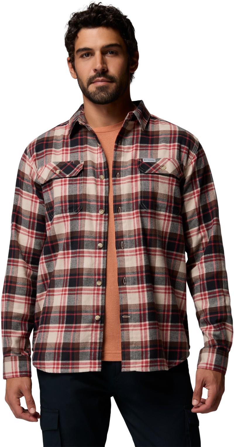Flare Gun Stretch Flannel - Mens - ancient fossil / dispersed plaid 1