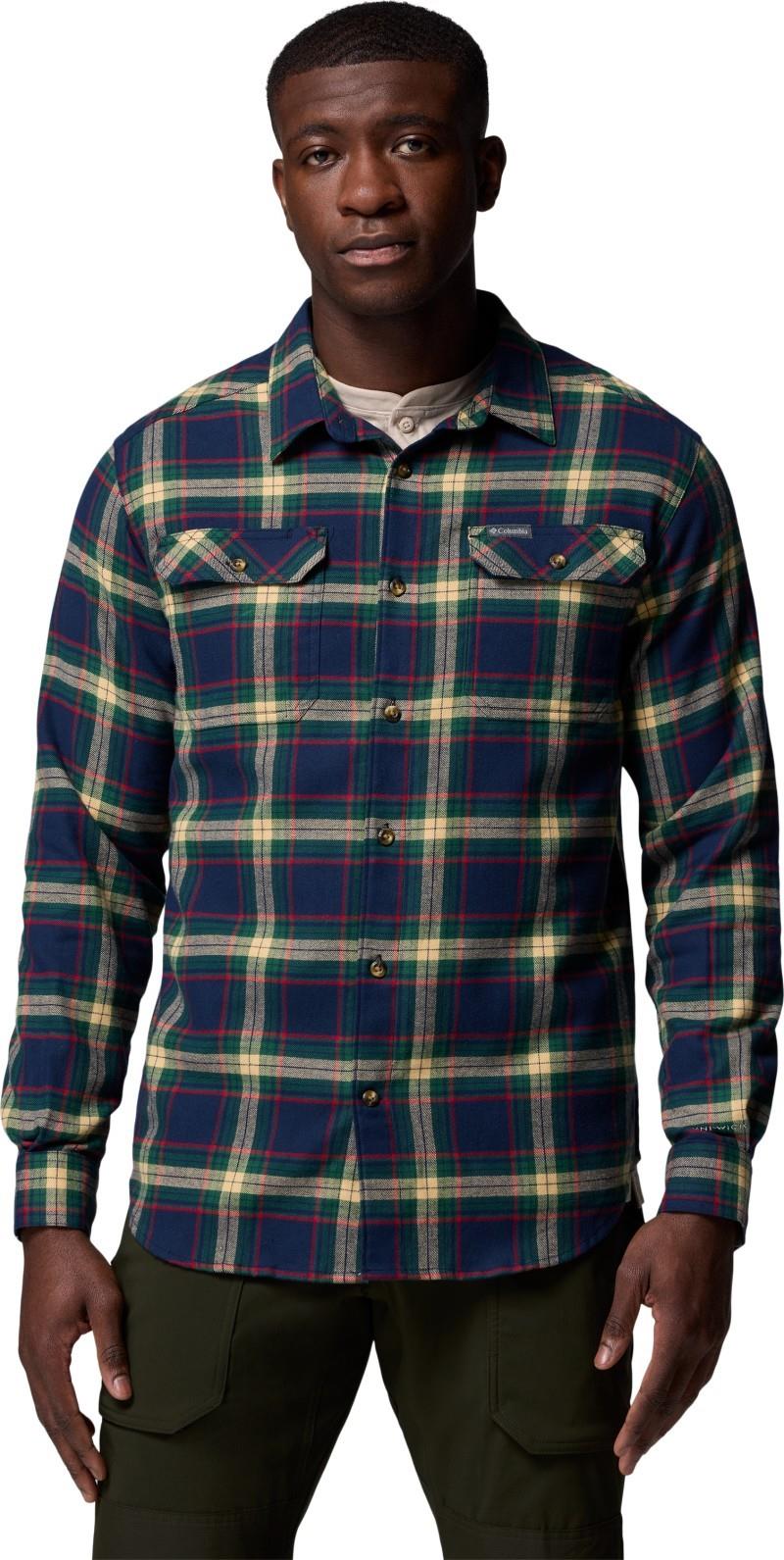 Flare Gun Stretch Flannel - Mens - collegiate navy two lane tartan 1