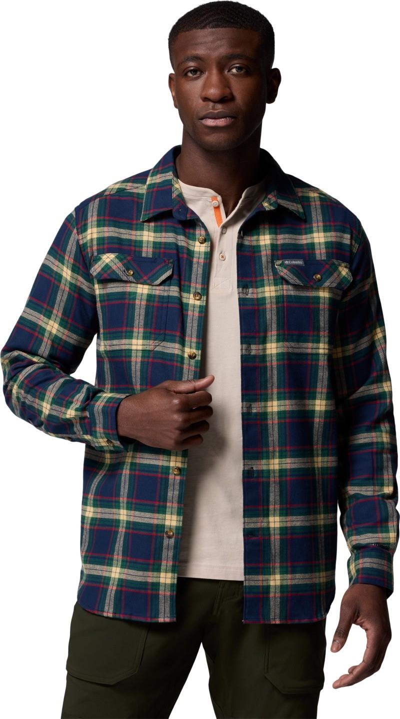 Flare Gun Stretch Flannel - Mens - collegiate navy two lane tartan 1