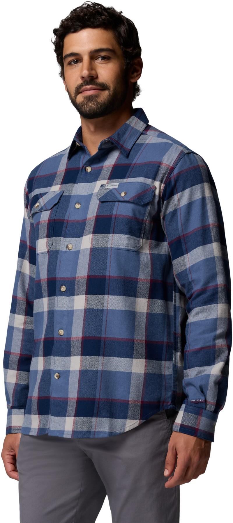Flare Gun Stretch Flannel - Mens - dark mountain daytrip 1