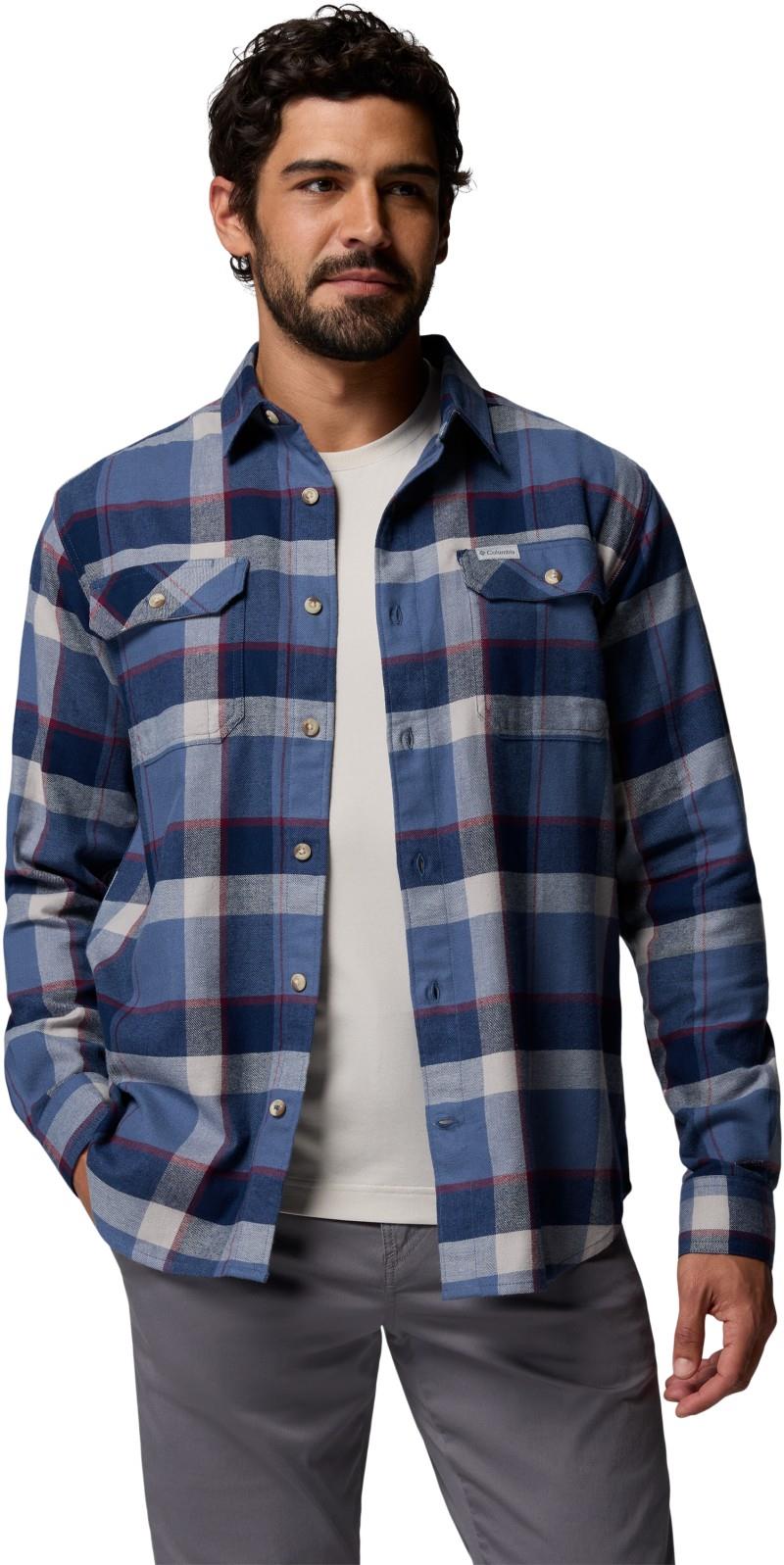 Flare Gun Stretch Flannel - Mens - dark mountain daytrip 1