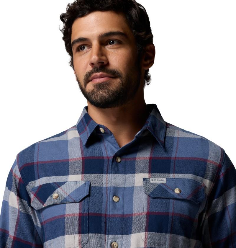 Flare Gun Stretch Flannel - Mens - dark mountain daytrip 1