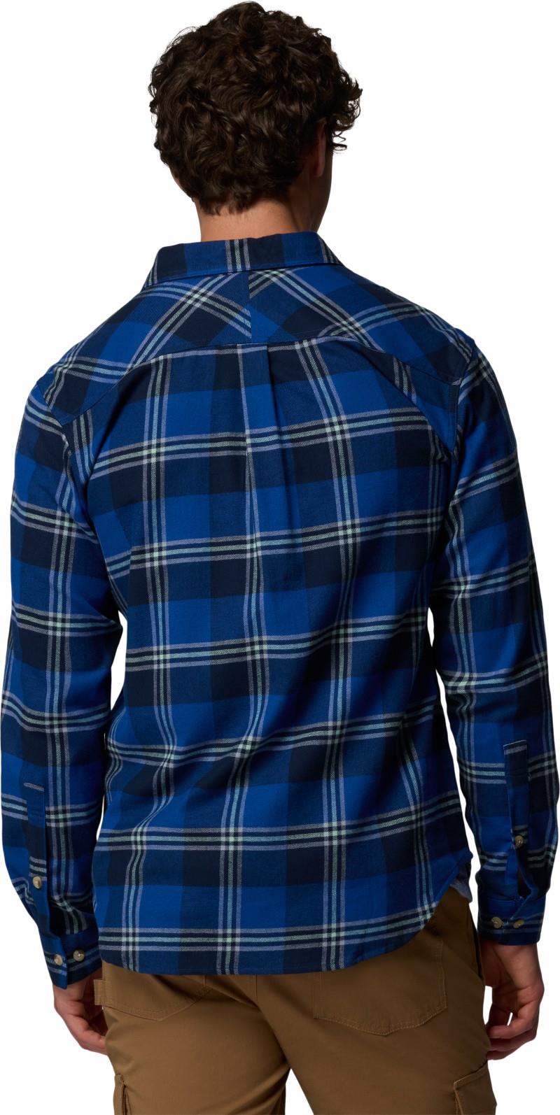 Flare Gun Stretch Flannel - Mens - mountain blue trails edge plaid 1