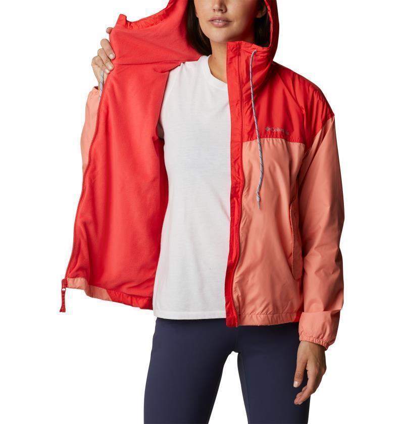 Flash Challenger Lined Windbreaker - Womens - Coral Reef / Hibiscus 5