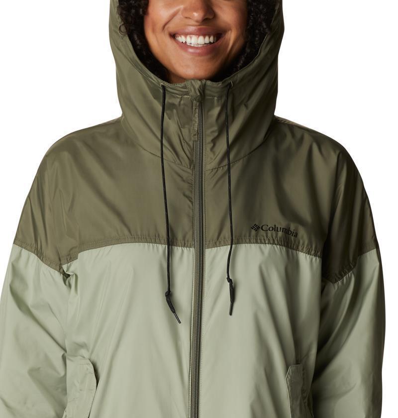 Flash Challenger Long Windbreaker - Womens - Safari / Stone Green 6