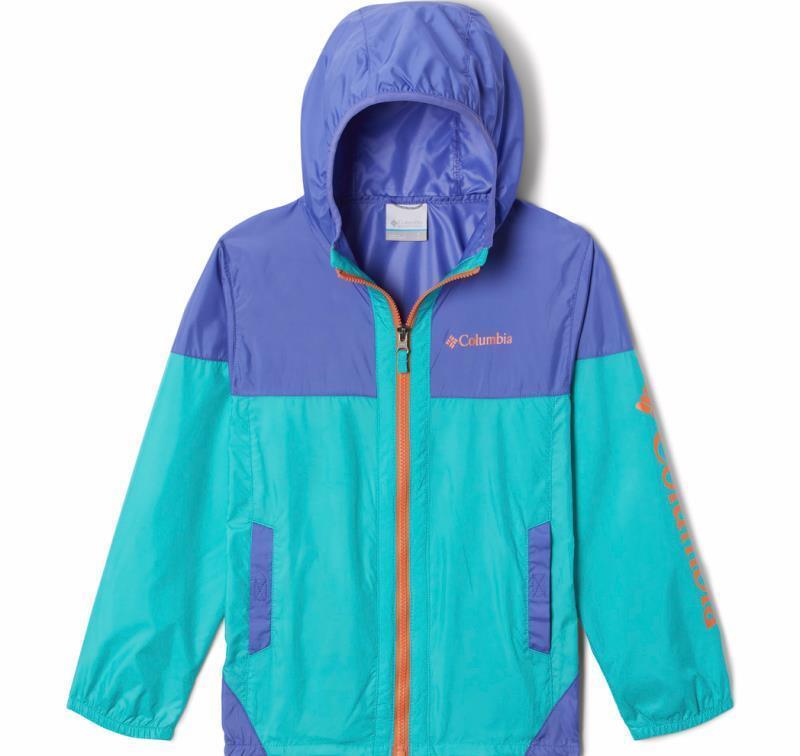 Flash Challenger Windbreaker - Youth Girls - Bright Aqua / Purple Lotus 1