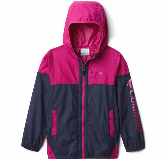 Flash Challenger Windbreaker - Youth Girls - Nocturnal / Wild Fuchsia 1
