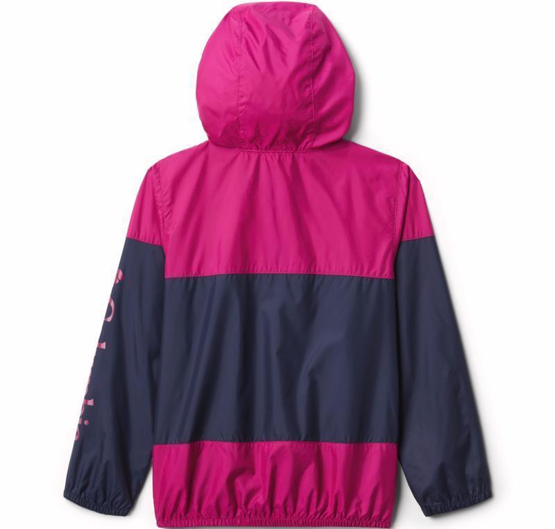Flash Challenger Windbreaker - Youth Girls - Nocturnal / Wild Fuchsia 2