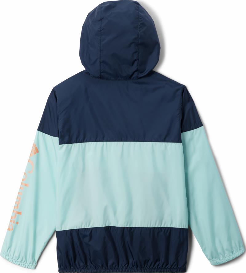 Flash Challenger Windbreaker - Youth Girls - Spray / Collegiate Navy 2