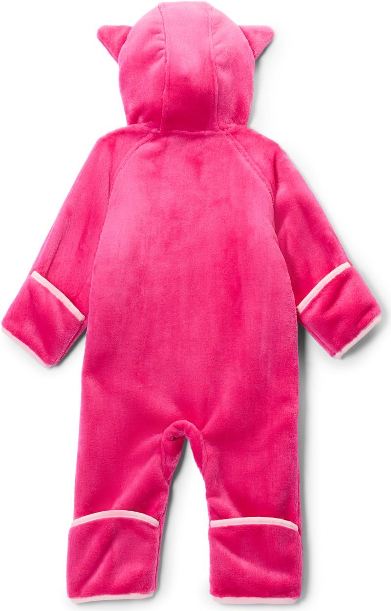 Foxy Baby Sherpa Bunting - Infant - guava pink / satin pink 1
