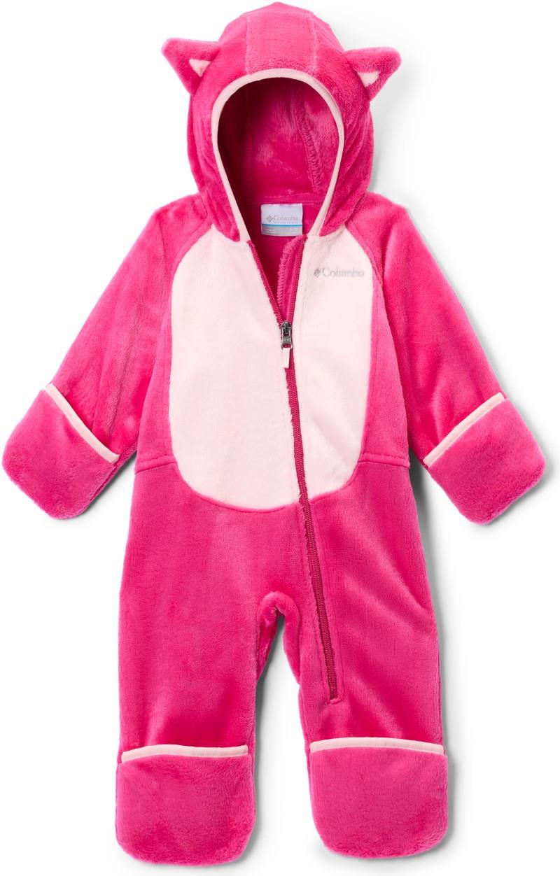 Foxy Baby Sherpa Bunting - Infant - guava pink / satin pink 1