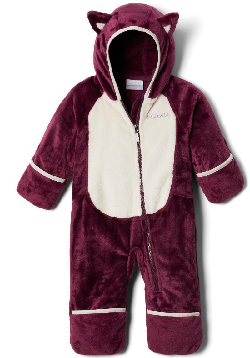 Foxy Baby Sherpa Bunting - Infant - marionberry / chalk 1
