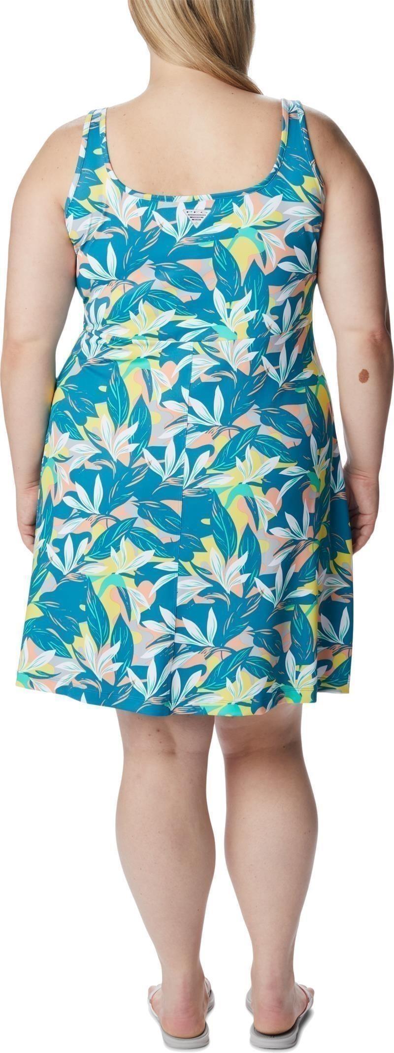 Freezer III Dress, Extended - Womens - electric turquoise hidden paradise 1