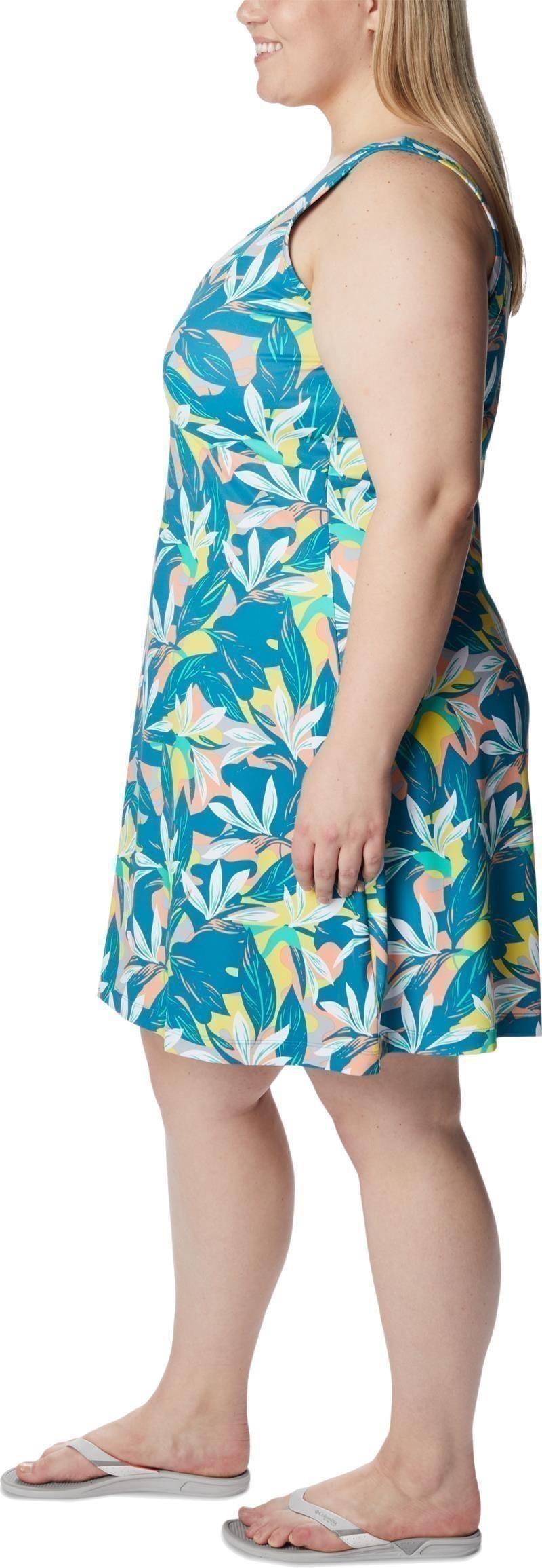 Freezer III Dress, Extended - Womens - electric turquoise hidden paradise 1