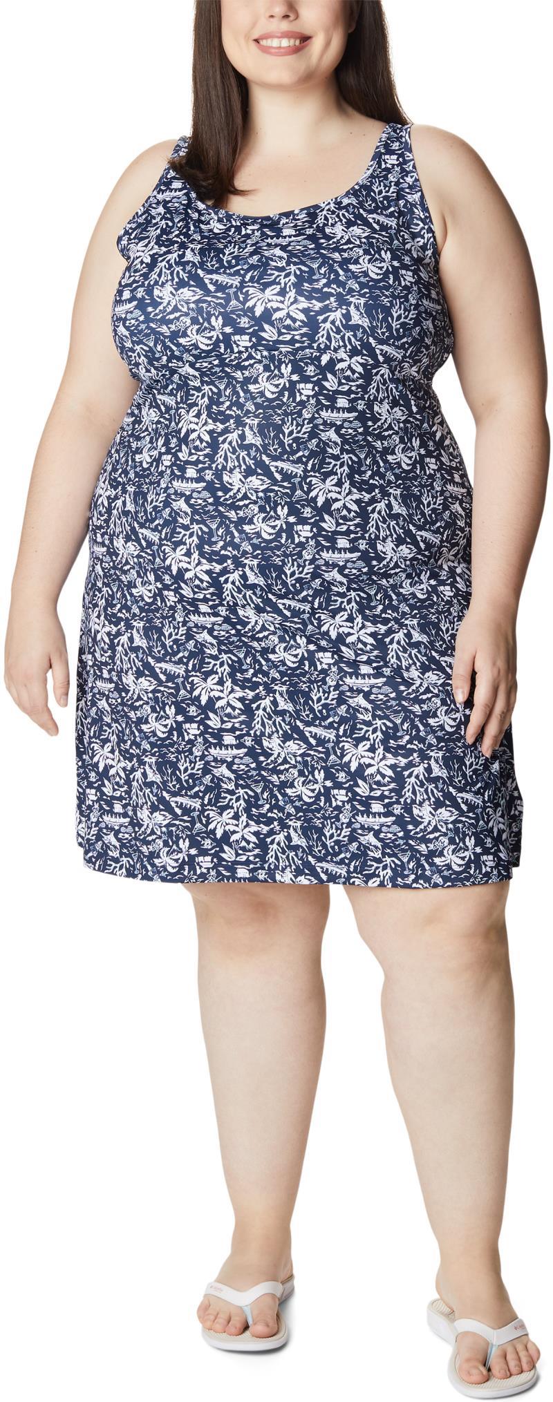 Freezer III Dress, Extended - collegiate navy kona print 1