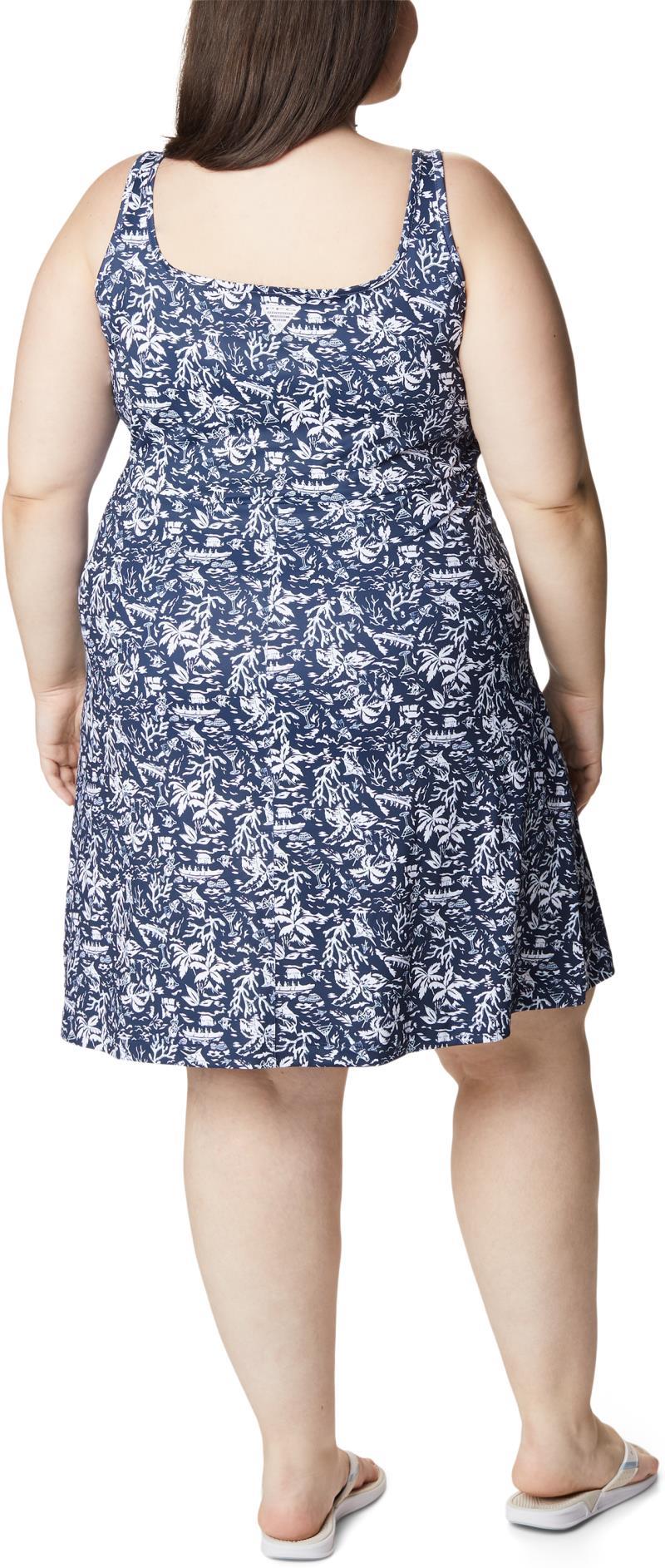 Freezer III Dress, Extended - collegiate navy kona print 1
