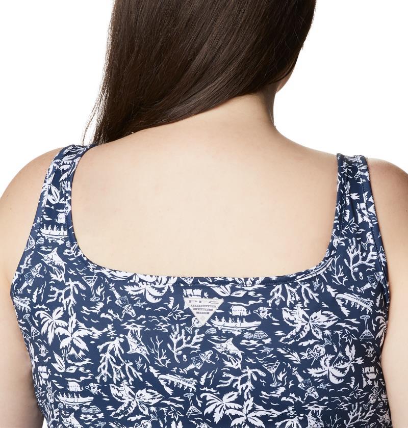 Freezer III Dress, Extended - collegiate navy kona print 1