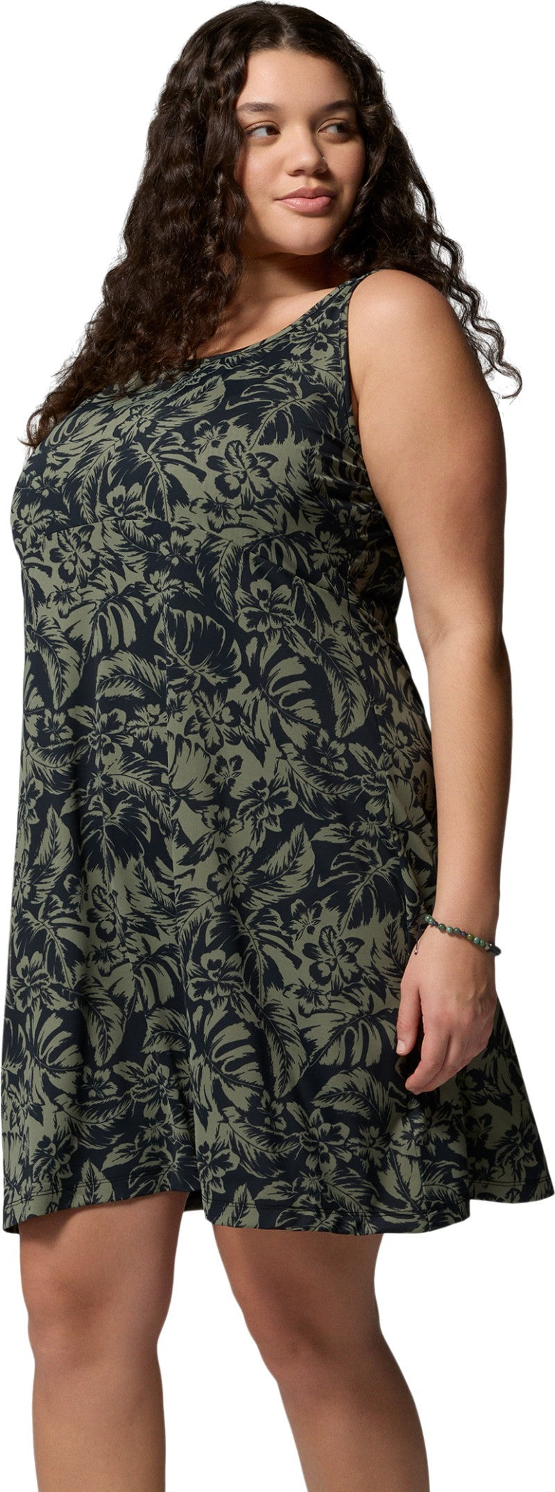 Freezer III Dress, Extended - cypress vacay blooms tonal 1