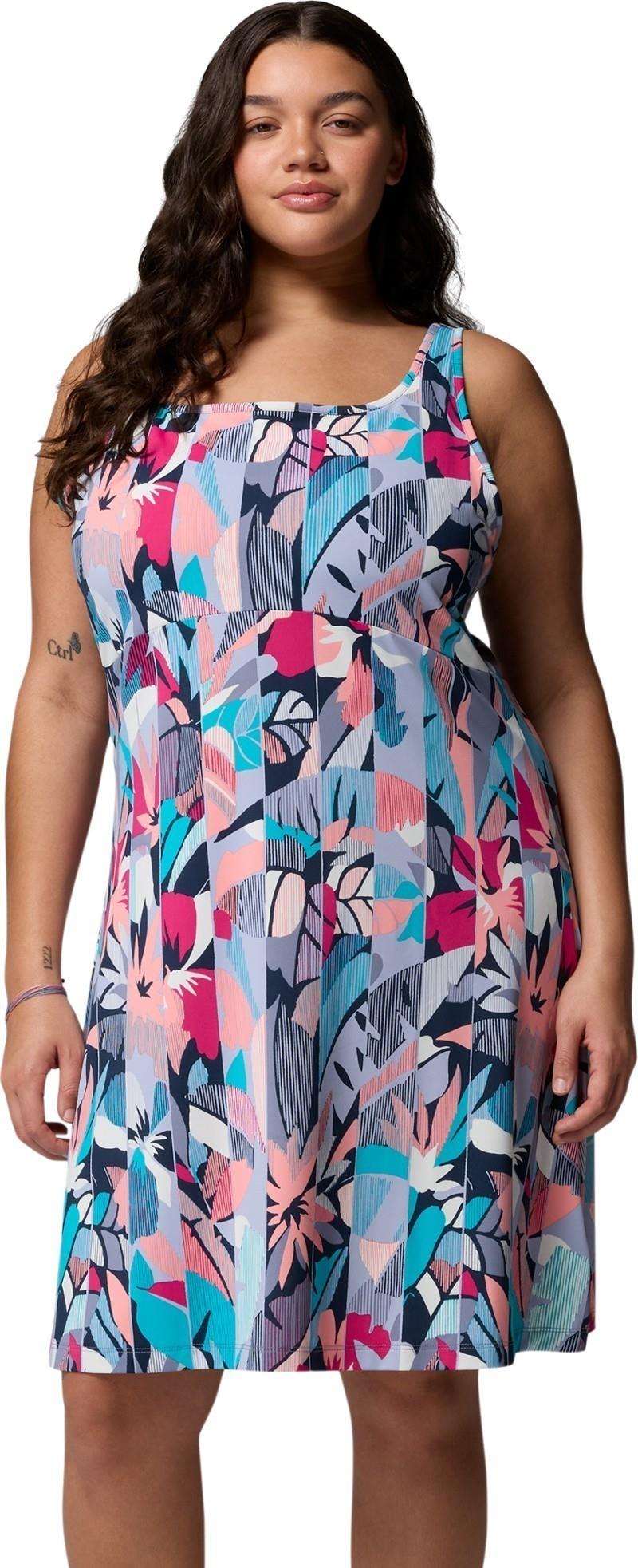 Freezer III Dress, Extended - guava pink tropicview 1