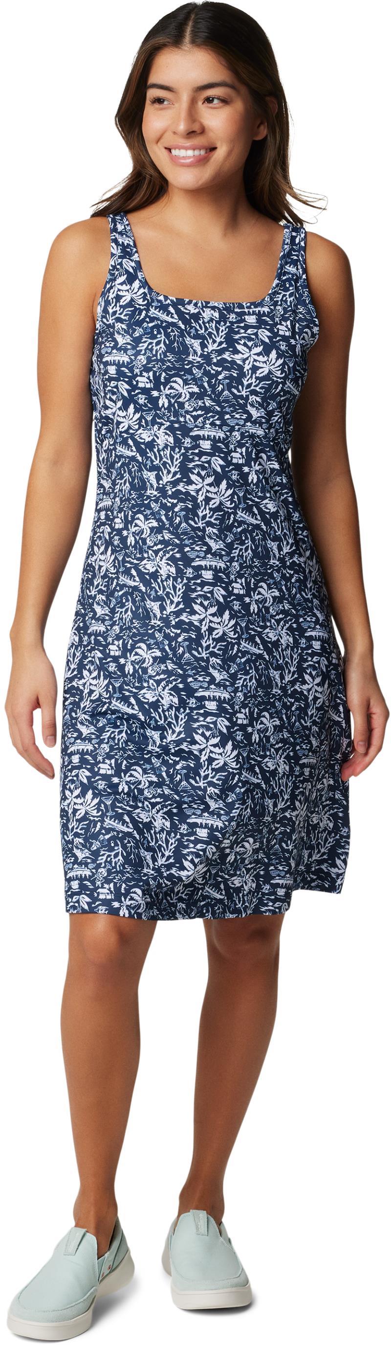 Freezer III Dress - collegiate navy kona print 1