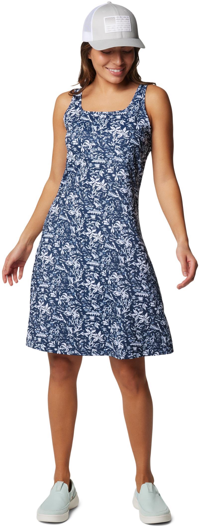 Freezer III Dress - collegiate navy kona print 1