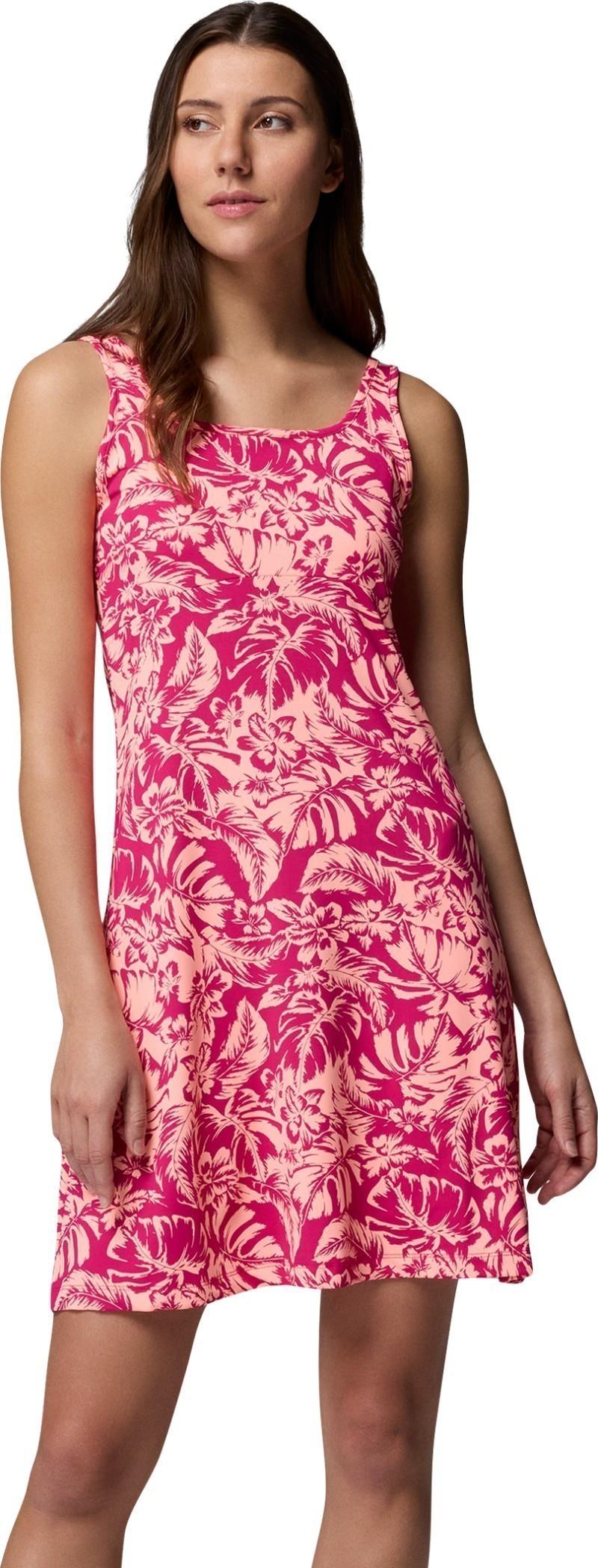 Freezer III Dress - guava pink vacay blooms tonal 1