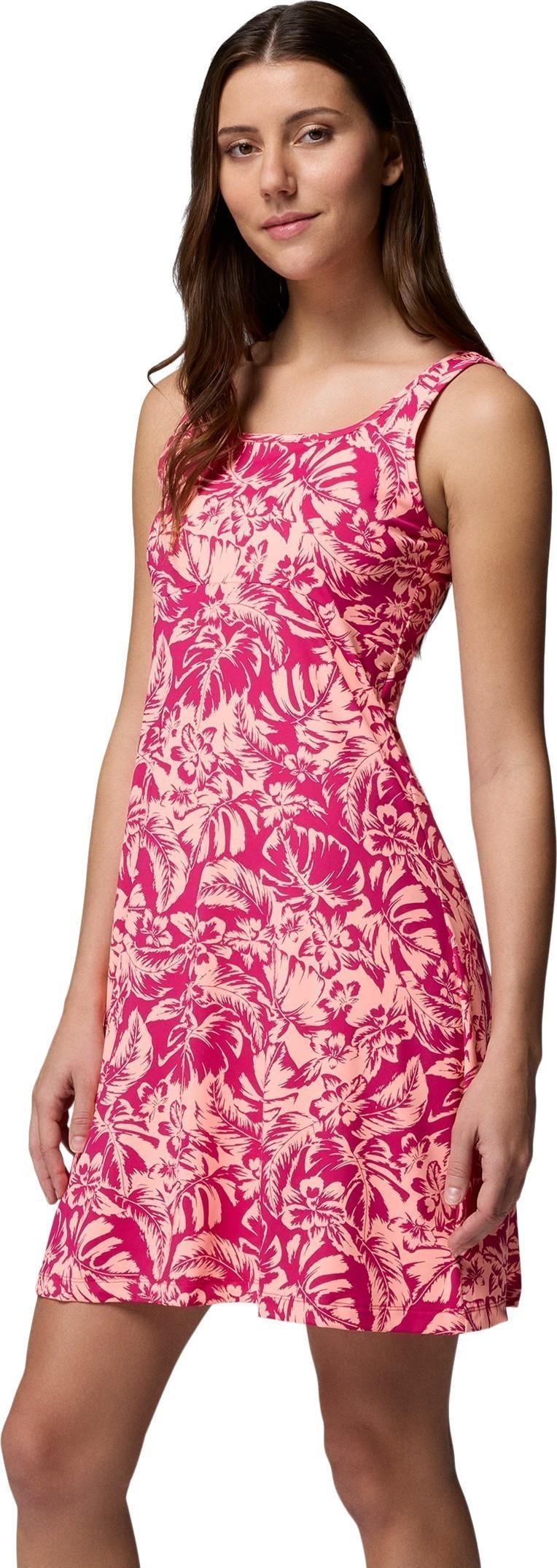 Freezer III Dress - guava pink vacay blooms tonal 1