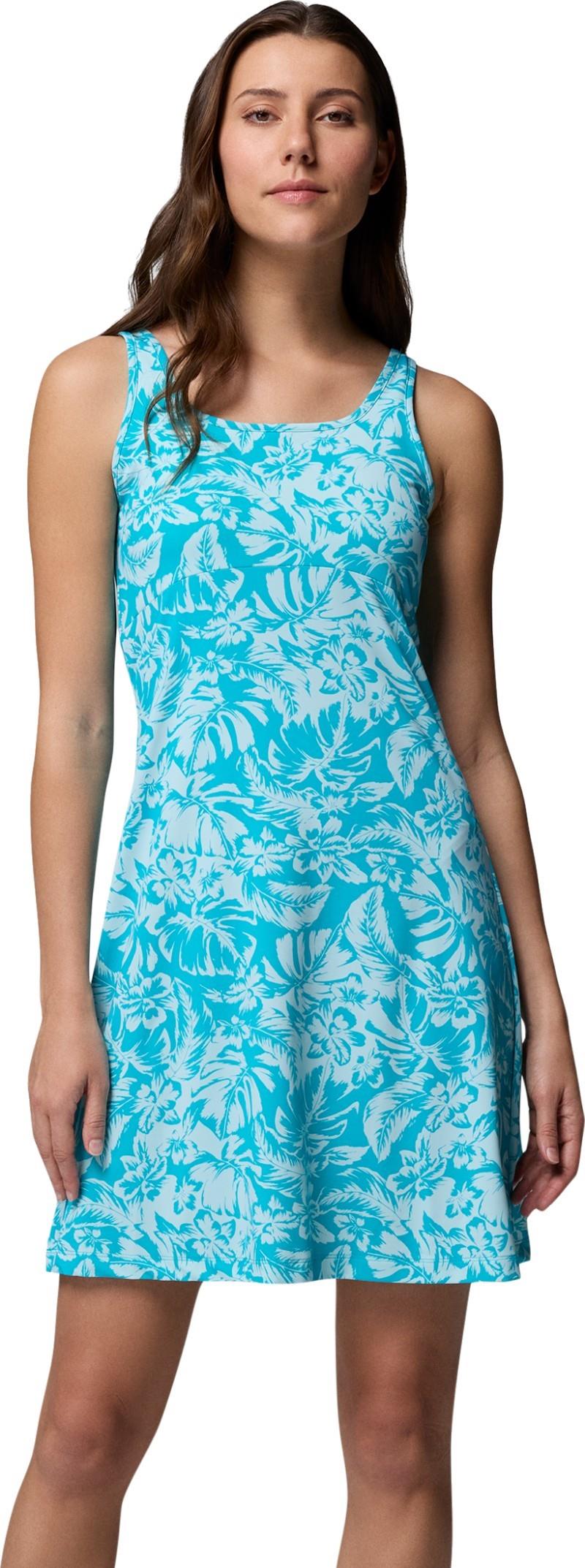 Freezer III Dress - ocean teal vacay blooms tonal 1