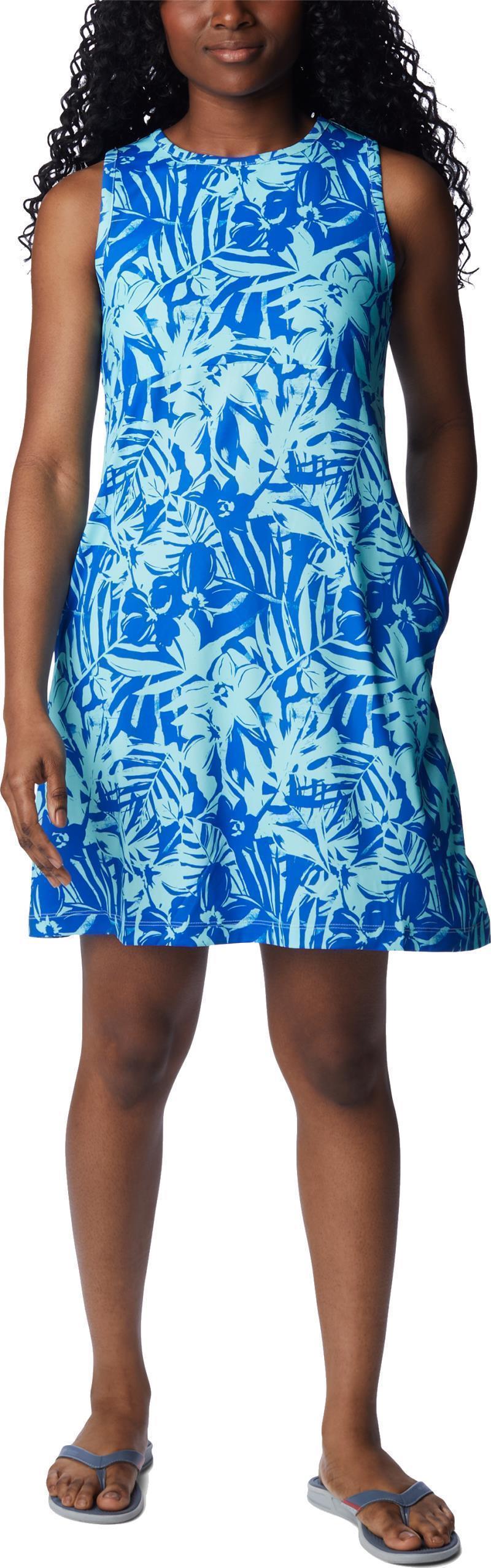 Freezer Tank Dress - Blue Macaw Palmtropics 1