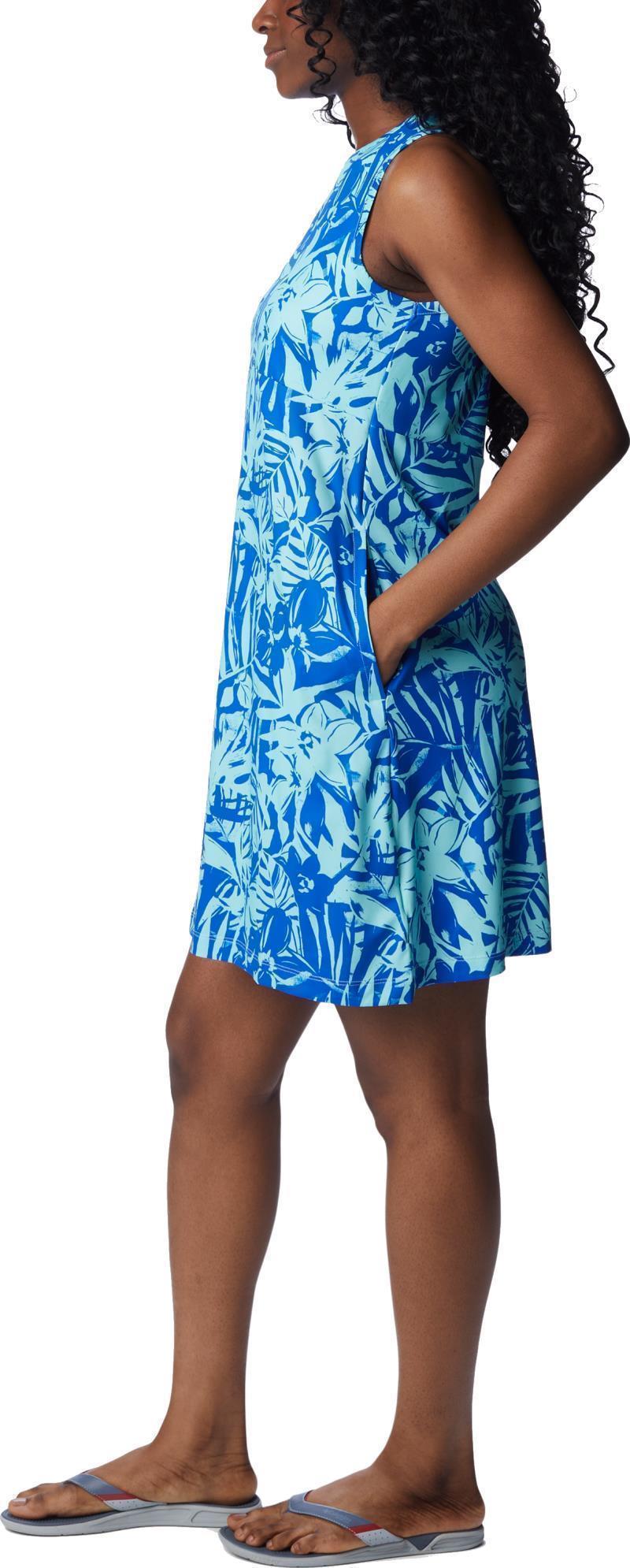 Freezer Tank Dress - Blue Macaw Palmtropics 2