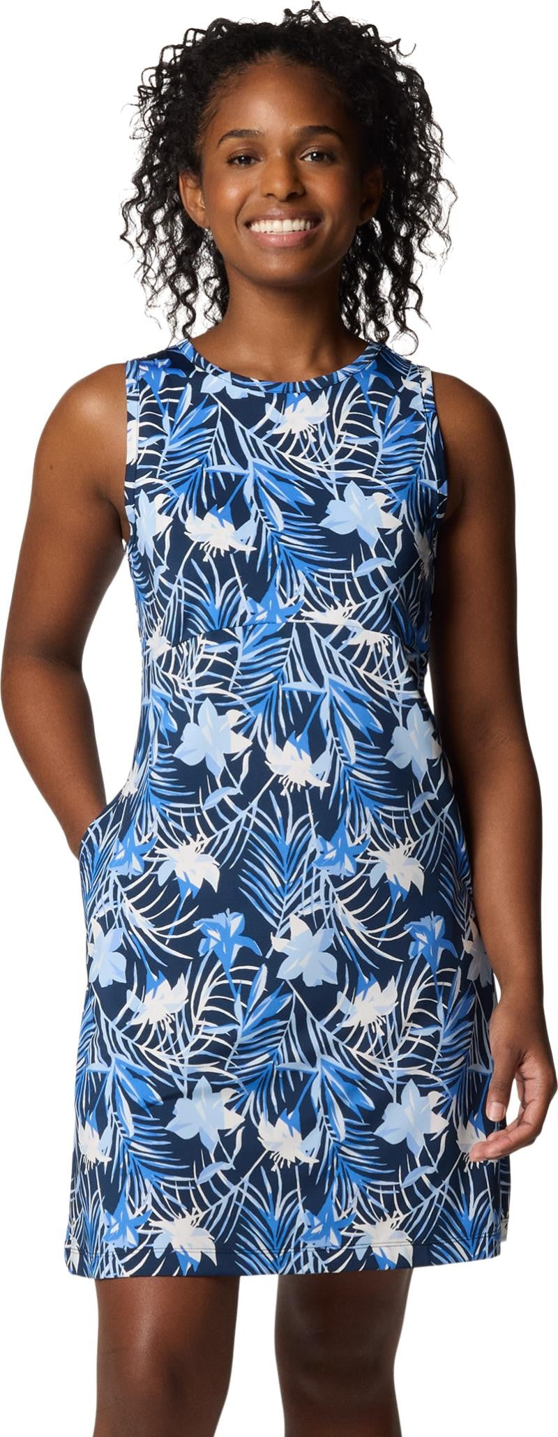 Freezer Tank Dress - collegiate navy tropicfield 1