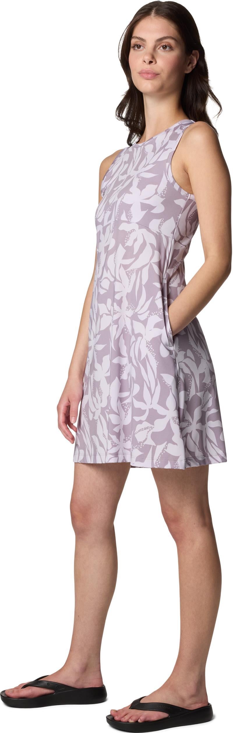 Freezer Tank Dress - shale purple broadleaf 1