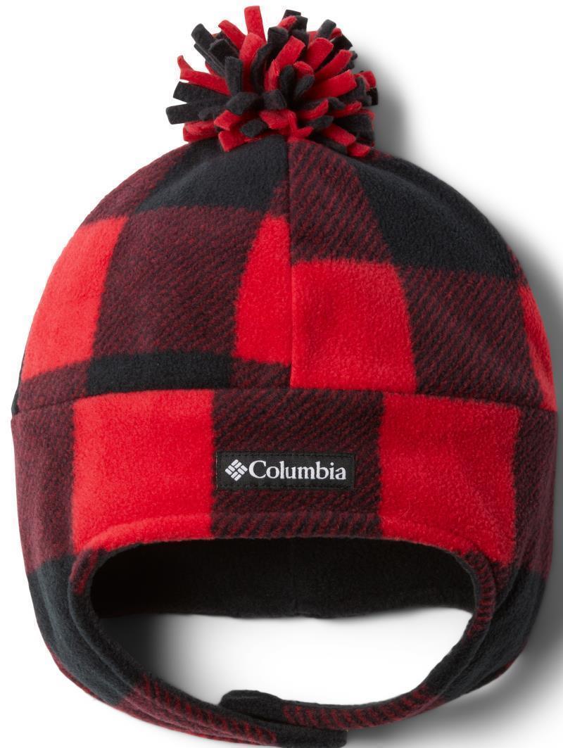 Frosty Trail II Earflap Beanie - Youth - Mountain Red Check Print 1