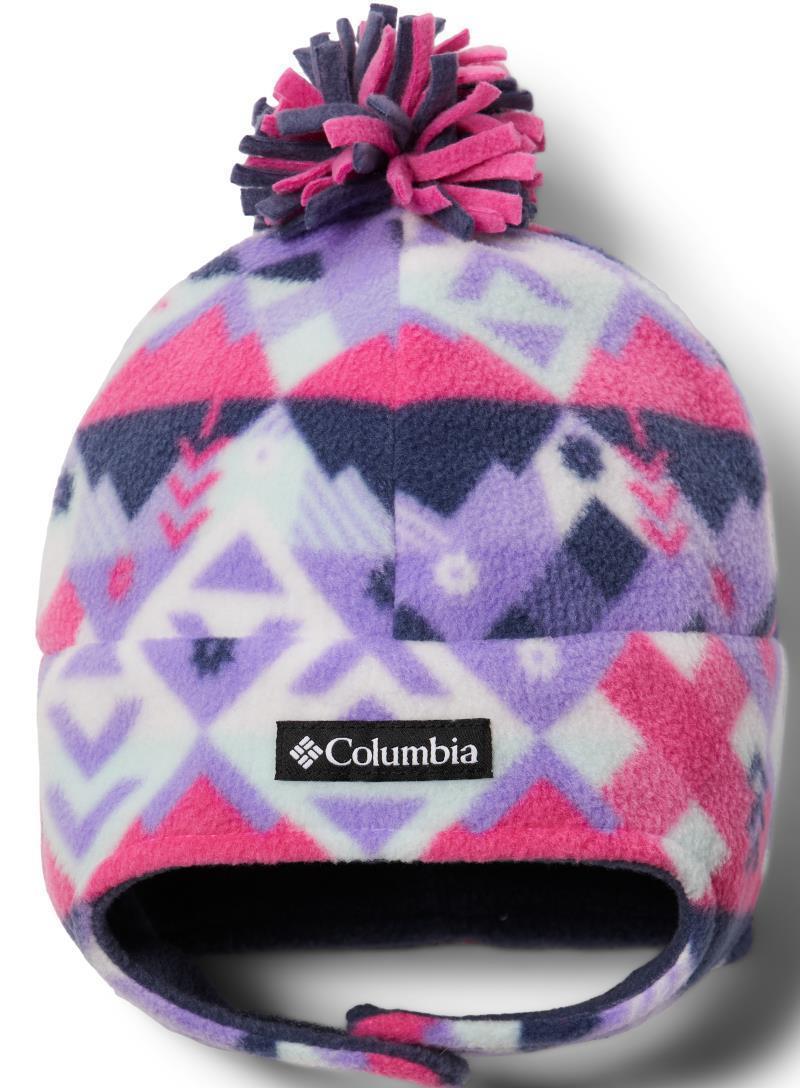 Frosty Trail II Earflap Beanie - Youth - White Checkpoint Print 1