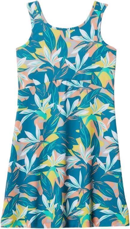 G Freezer Dress II - Girls - Electric Turquoise Hidden Paradise 1