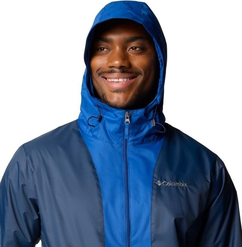 Glenbrook Bend Rain Jacket, Extended - Mens - collegiate navy / mountain blue 1