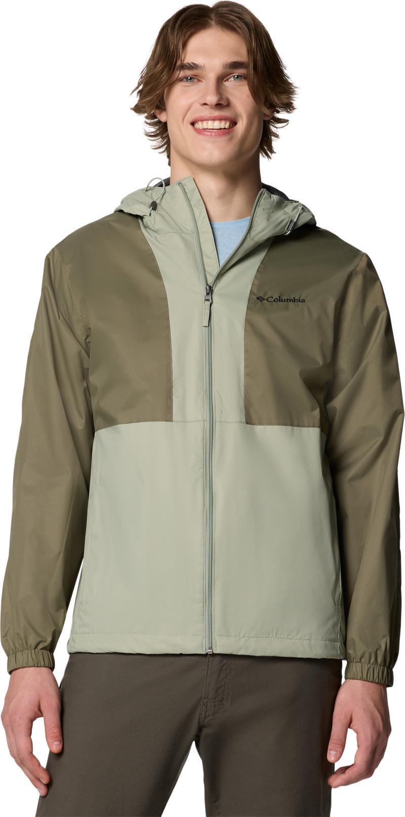 Glenbrook Bend Rain Jacket - Mens - stone green / safari 1