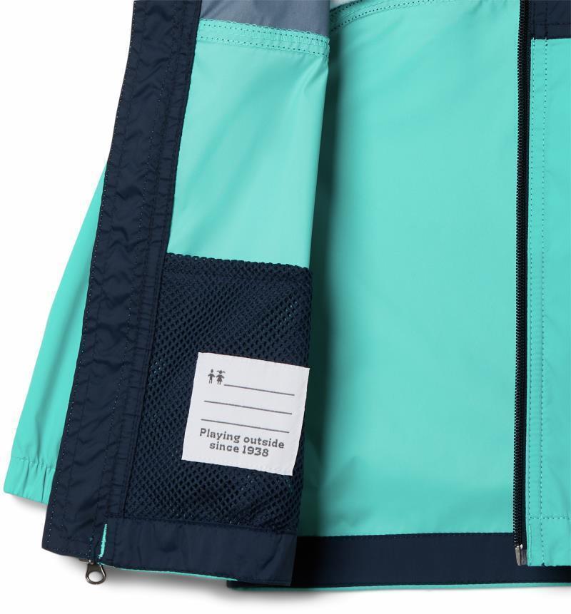 Glennaker Rain Jacket - Toddler Boys - Bright Aqua / Collegiate Navy 3