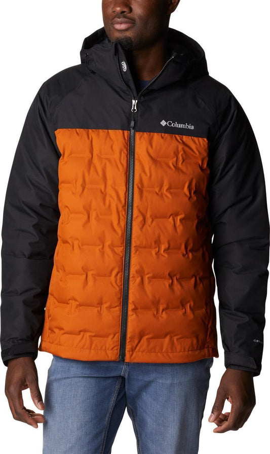 Grand Trek II Down Hooded Jacket - Tall - Mens - Warm Copper / Black 1