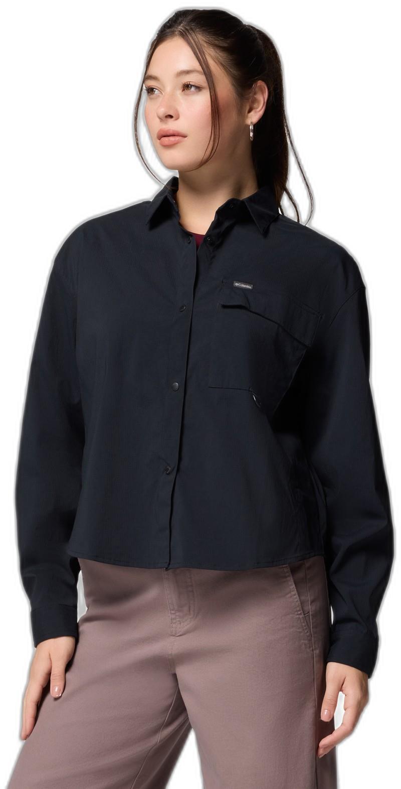 Granite Point Woven LS - Womens - black 1