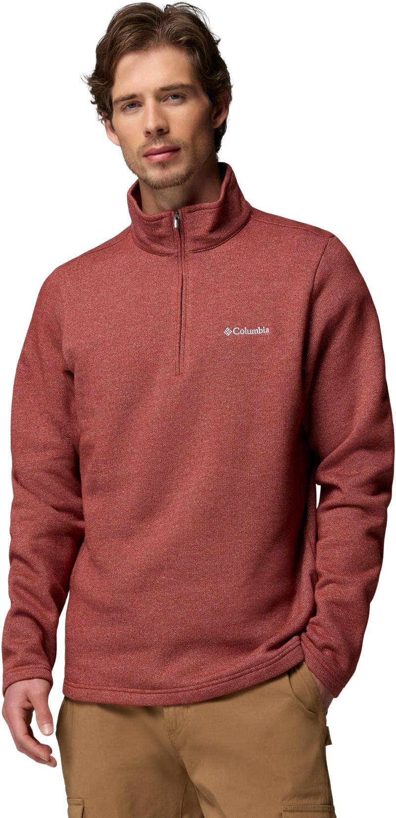 Great Hart Mountain III Half-Zip - Mens - red oxide heather 1