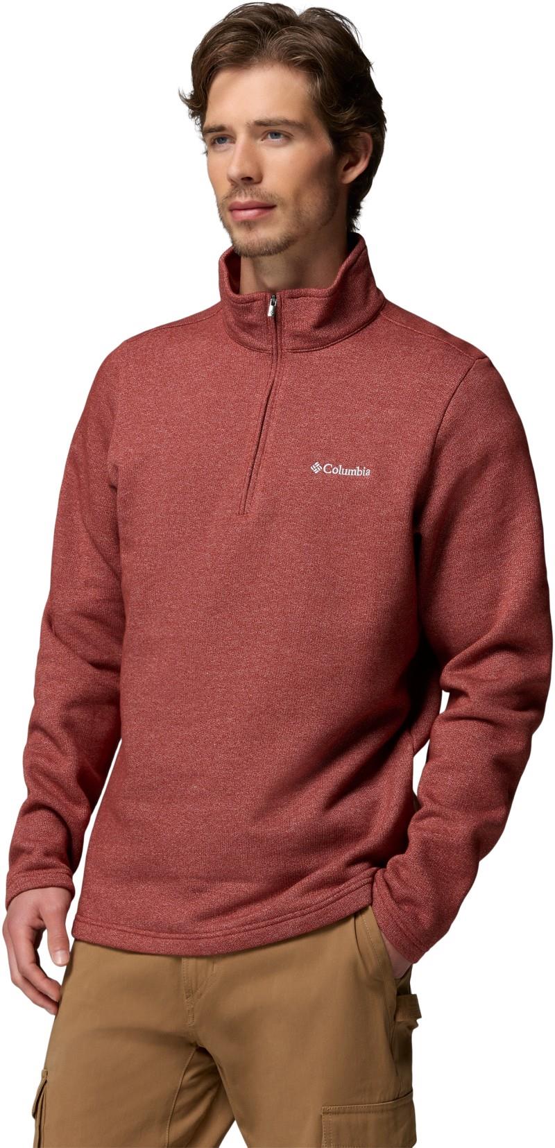 Great Hart Mountain III Half-Zip - Mens - red oxide heather 1